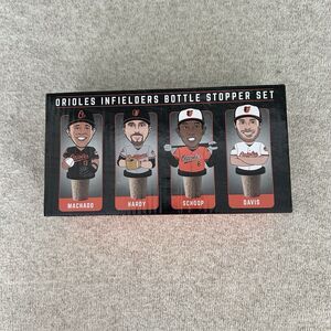 Baltimore Orioles MLB Wine Stopper Bottle Topper Set New In Box 2017 Collector